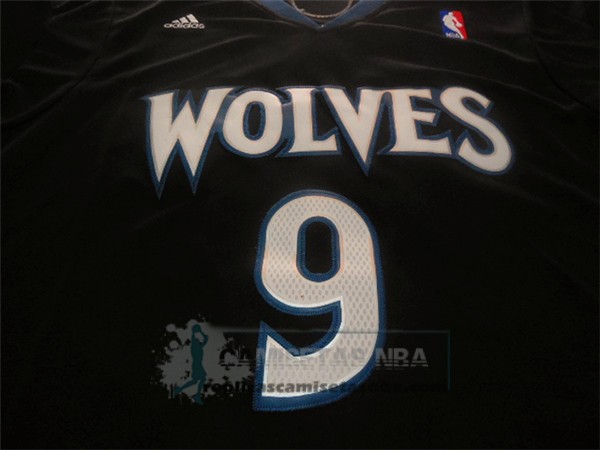 Camiseta Manga Corta Timberwolves Rubio Negro